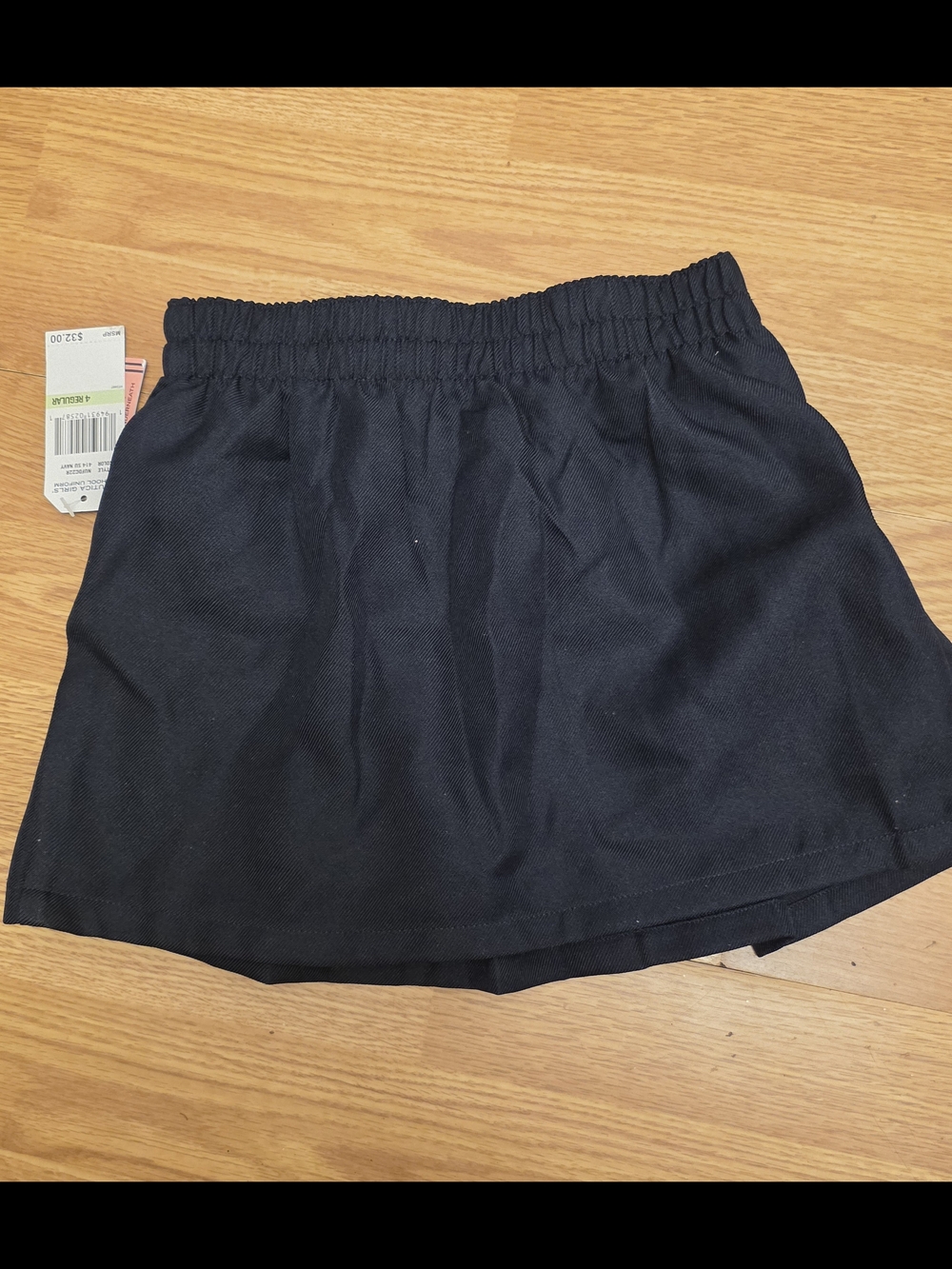 Nautica Girls Dark Navy Pleated Skort with Button Accents Size 4 School Uniform - Picture 3 of 9